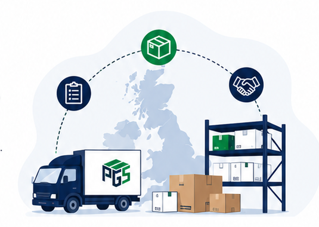 Wholesale distribution and supply illustration